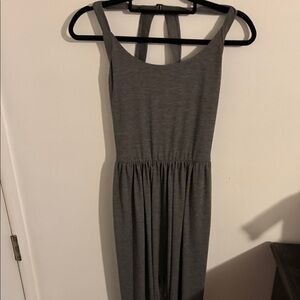 HALARA Gray Sleeveless Scoop Neck Jumper